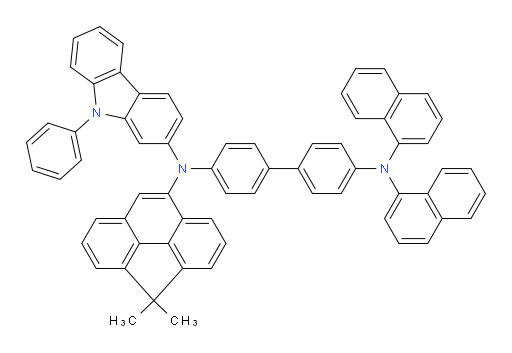N4-(4,4-dimethyl-4H-cyclopenta[def]phenanthren-8-yl)-N4',N4'-di(naphthalen-1-yl)-N4-(9-phenyl-9H-carbazol-2-yl)-[1,1'-biphenyl]-4,4'-diamine
