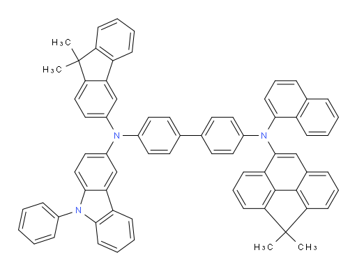 N4-(4,4-dimethyl-4H-cyclopenta[def]phenanthren-8-yl)-N4'-(9,9-dimethyl-9H-fluoren-3-yl)-N4-(naphthalen-1-yl)-N4'-(9-phenyl-9H-carbazol-3-yl)-[1,1'-biphenyl]-4,4'-diamine