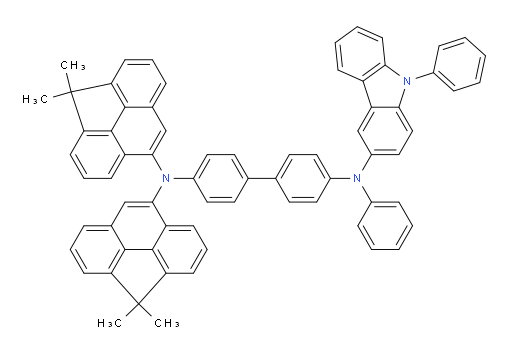 N4,N4-bis(4,4-dimethyl-4H-cyclopenta[def]phenanthren-8-yl)-N4'-phenyl-N4'-(9-phenyl-9H-carbazol-3-yl)-[1,1'-biphenyl]-4,4'-diamine