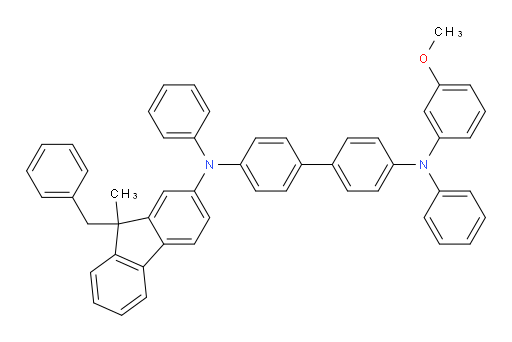 N4-(9-benzyl-9-methyl-9H-fluoren-2-yl)-N4'-(3-methoxyphenyl)-N4,N4'-diphenyl-[1,1'-biphenyl]-4,4'-diamine