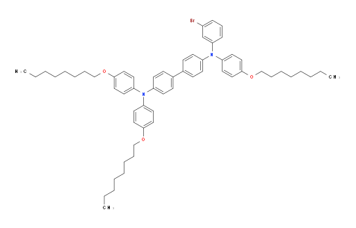 N4-(3-bromophenyl)-N4,N4',N4'-tris(4-(octyloxy)phenyl)-[1,1'-biphenyl]-4,4'-diamine