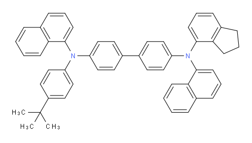 N4-(4-(tert-butyl)phenyl)-N4'-(2,3-dihydro-1H-inden-4-yl)-N4,N4'-di(naphthalen-1-yl)-[1,1'-biphenyl]-4,4'-diamine