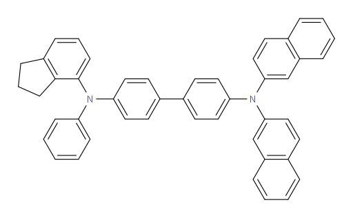 N4-(2,3-dihydro-1H-inden-4-yl)-N4',N4'-di(naphthalen-2-yl)-N4-phenyl-[1,1'-biphenyl]-4,4'-diamine