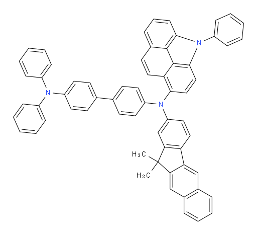 N4-(11,11-dimethyl-11H-benzo[b]fluoren-2-yl)-N4',N4'-diphenyl-N4-(4-phenyl-4H-benzo[def]carbazol-1-yl)-[1,1'-biphenyl]-4,4'-diamine