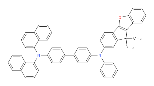 N4-(10,10-dimethyl-10H-indeno[1,2-b]benzofuran-2-yl)-N4',N4'-di(naphthalen-1-yl)-N4-phenyl-[1,1'-biphenyl]-4,4'-diamine