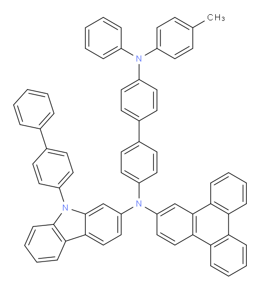 N4-(9-([1,1'-biphenyl]-4-yl)-9H-carbazol-2-yl)-N4'-phenyl-N4'-(p-tolyl)-N4-(triphenylen-2-yl)-[1,1'-biphenyl]-4,4'-diamine