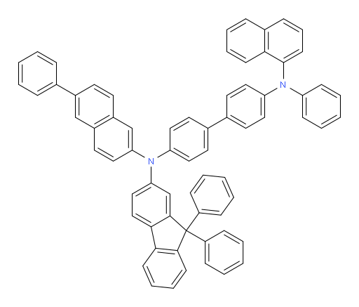 N4-(9,9-diphenyl-9H-fluoren-2-yl)-N4'-(naphthalen-1-yl)-N4'-phenyl-N4-(6-phenylnaphthalen-2-yl)-[1,1'-biphenyl]-4,4'-diamine