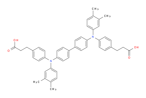 3,3'-(([1,1'-biphenyl]-4,4'-diylbis((3,4-dimethylphenyl)azanediyl))bis(4,1-phenylene))dipropanoic acid