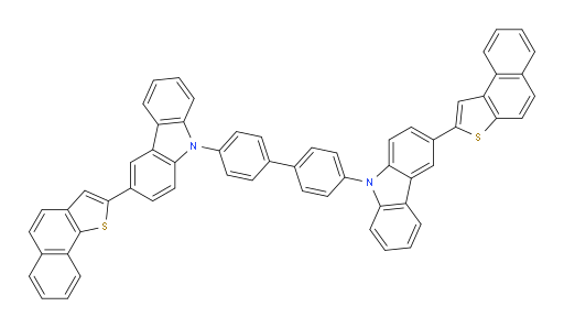 3-(naphtho[1,2-b]thiophen-2-yl)-9-(4'-(3-(naphtho[2,1-b]thiophen-2-yl)-9H-carbazol-9-yl)-[1,1'-biphenyl]-4-yl)-9H-carbazole