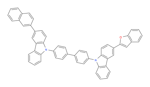3-(benzofuran-2-yl)-9-(4'-(3-(naphthalen-2-yl)-9H-carbazol-9-yl)-[1,1'-biphenyl]-4-yl)-9H-carbazole