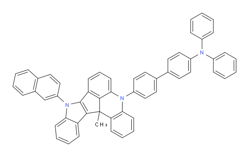 4'-(13c-methyl-9-(naphthalen-2-yl)-9,13c-dihydro-5H-indolo[3',2':4,5]cyclopenta[1,2,3-kl]acridin-5-yl)-N,N-diphenyl-[1,1'-biphenyl]-4-amine
