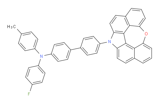 4'-(12H-6-oxa-12-azaindeno[2,1,7,6-ghij]pleiaden-12-yl)-N-(4-fluorophenyl)-N-(p-tolyl)-[1,1'-biphenyl]-4-amine
