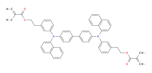 (([1,1'-biphenyl]-4,4'-diylbis(naphthalen-1-ylazanediyl))bis(3,1-phenylene))bis(ethane-2,1-diyl) bis(2-methylacrylate)