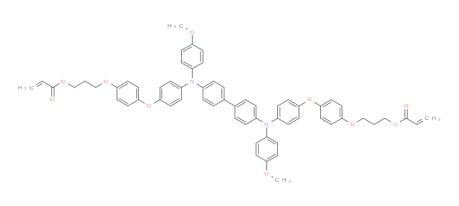 ((((([1,1'-biphenyl]-4,4'-diylbis((4-methoxyphenyl)azanediyl))bis(4,1-phenylene))bis(oxy))bis(4,1-phenylene))bis(oxy))bis(propane-3,1-diyl) diacrylate