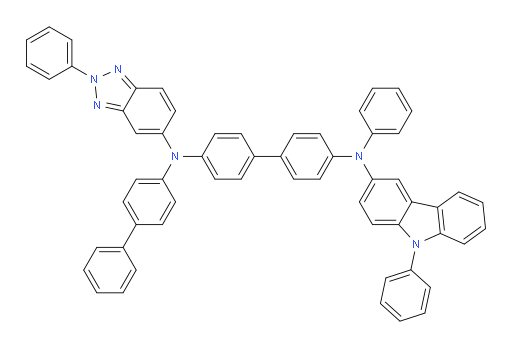 N4-([1,1'-biphenyl]-4-yl)-N4'-phenyl-N4-(2-phenyl-2H-benzo[d][1,2,3]triazol-5-yl)-N4'-(9-phenyl-9H-carbazol-3-yl)-[1,1'-biphenyl]-4,4'-diamine