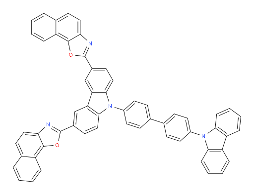 2,2'-(9-(4'-(9H-carbazol-9-yl)-[1,1'-biphenyl]-4-yl)-9H-carbazole-3,6-diyl)dinaphtho[2,1-d]oxazole