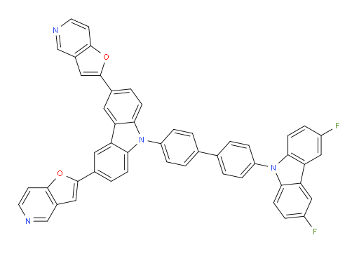 2,2'-(9-(4'-(3,6-difluoro-9H-carbazol-9-yl)-[1,1'-biphenyl]-4-yl)-9H-carbazole-3,6-diyl)difuro[3,2-c]pyridine