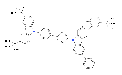2-(tert-butyl)-7-(4'-(3,6-di-tert-butyl-9H-carbazol-9-yl)-[1,1'-biphenyl]-4-yl)-10-phenyl-7H-benzofuro[2,3-b]carbazole