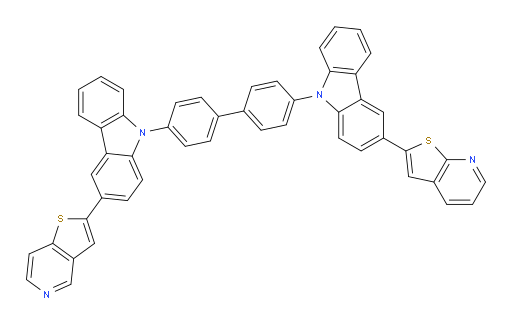 2-(9-(4'-(3-(thieno[2,3-b]pyridin-2-yl)-9H-carbazol-9-yl)-[1,1'-biphenyl]-4-yl)-9H-carbazol-3-yl)thieno[3,2-c]pyridine