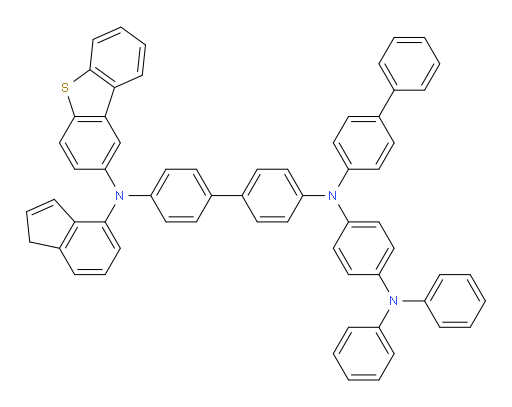 N4-([1,1'-biphenyl]-4-yl)-N4'-(dibenzo[b,d]thiophen-2-yl)-N4-(4-(diphenylamino)phenyl)-N4'-(1H-inden-4-yl)-[1,1'-biphenyl]-4,4'-diamine