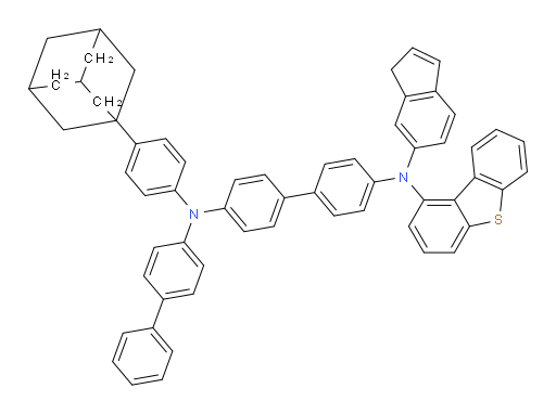 N4-([1,1'-biphenyl]-4-yl)-N4-(4-(adamantan-1-yl)phenyl)-N4'-(dibenzo[b,d]thiophen-1-yl)-N4'-(1H-inden-6-yl)-[1,1'-biphenyl]-4,4'-diamine