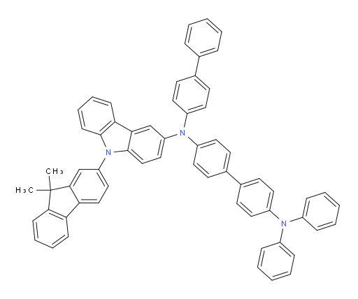 N4-([1,1'-biphenyl]-4-yl)-N4-(9-(9,9-dimethyl-9H-fluoren-2-yl)-9H-carbazol-3-yl)-N4',N4'-diphenyl-[1,1'-biphenyl]-4,4'-diamine