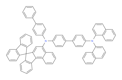 N4-([1,1'-biphenyl]-4-yl)-N4',N4'-di(naphthalen-1-yl)-N4-(spiro[benzo[c]fluorene-7,9'-fluoren]-5-yl)-[1,1'-biphenyl]-4,4'-diamine