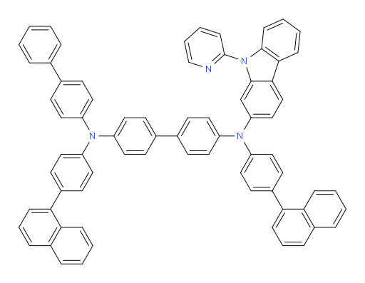 N4-([1,1'-biphenyl]-4-yl)-N4,N4'-bis(4-(naphthalen-1-yl)phenyl)-N4'-(9-(pyridin-2-yl)-9H-carbazol-2-yl)-[1,1'-biphenyl]-4,4'-diamine