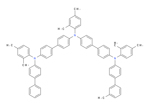 N4-([1,1'-biphenyl]-4-yl)-N4,N4'-bis(2,4-dimethylphenyl)-N4'-(4'-((2,4-dimethylphenyl)(3'-methyl-[1,1'-biphenyl]-4-yl)amino)-[1,1'-biphenyl]-4-yl)-[1,1'-biphenyl]-4,4'-diamine