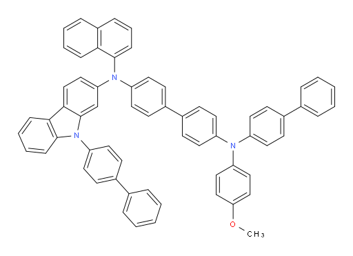 N4-([1,1'-biphenyl]-4-yl)-N4'-(9-([1,1'-biphenyl]-4-yl)-9H-carbazol-2-yl)-N4-(4-methoxyphenyl)-N4'-(naphthalen-1-yl)-[1,1'-biphenyl]-4,4'-diamine