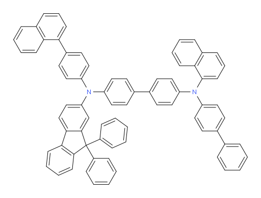 N4-([1,1'-biphenyl]-4-yl)-N4'-(9,9-diphenyl-9H-fluoren-2-yl)-N4-(naphthalen-1-yl)-N4'-(4-(naphthalen-1-yl)phenyl)-[1,1'-biphenyl]-4,4'-diamine