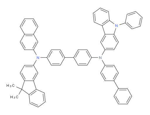 N4-([1,1'-biphenyl]-4-yl)-N4'-(9,9-dimethyl-9H-fluoren-3-yl)-N4'-(naphthalen-2-yl)-N4-(9-phenyl-9H-carbazol-3-yl)-[1,1'-biphenyl]-4,4'-diamine
