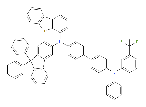 N4-(dibenzo[b,d]thiophen-4-yl)-N4-(9,9-diphenyl-9H-fluoren-3-yl)-N4'-phenyl-N4'-(3-(trifluoromethyl)phenyl)-[1,1'-biphenyl]-4,4'-diamine