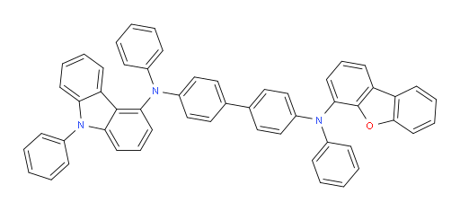 N4-(dibenzo[b,d]furan-4-yl)-N4,N4'-diphenyl-N4'-(9-phenyl-9H-carbazol-4-yl)-[1,1'-biphenyl]-4,4'-diamine