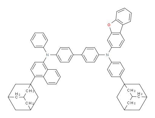 N4-(4-(adamantan-1-yl)naphthalen-1-yl)-N4'-(4-(adamantan-1-yl)phenyl)-N4'-(dibenzo[b,d]furan-3-yl)-N4-phenyl-[1,1'-biphenyl]-4,4'-diamine