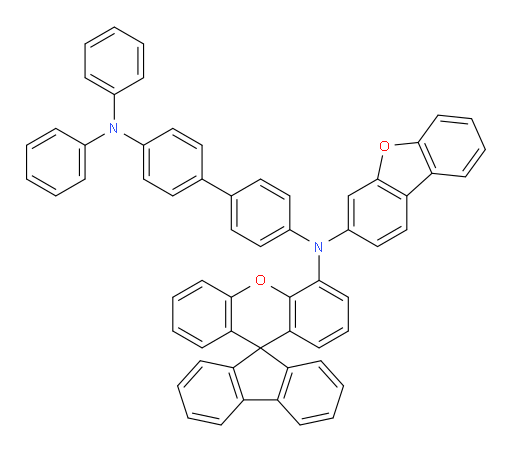 N4-(dibenzo[b,d]furan-3-yl)-N4',N4'-diphenyl-N4-(spiro[fluorene-9,9'-xanthen]-4'-yl)-[1,1'-biphenyl]-4,4'-diamine