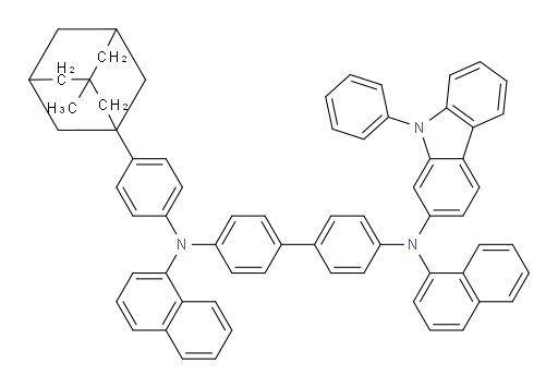 N4-(4-(3-methyladamantan-1-yl)phenyl)-N4,N4'-di(naphthalen-1-yl)-N4'-(9-phenyl-9H-carbazol-2-yl)-[1,1'-biphenyl]-4,4'-diamine