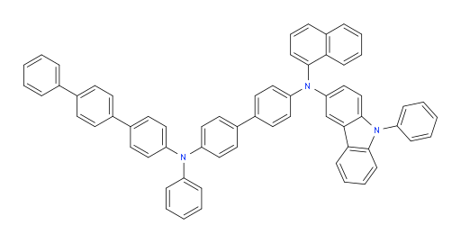 N4-([1,1':4',1''-terphenyl]-4-yl)-N4'-(naphthalen-1-yl)-N4-phenyl-N4'-(9-phenyl-9H-carbazol-3-yl)-[1,1'-biphenyl]-4,4'-diamine
