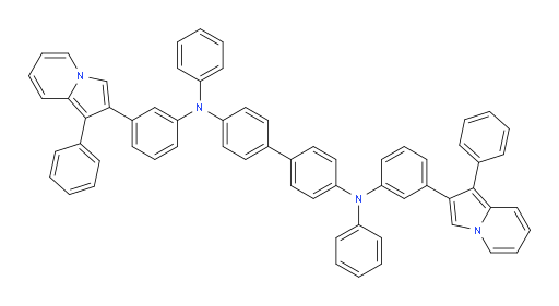 N4,N4'-diphenyl-N4,N4'-bis(3-(1-phenylindolizin-2-yl)phenyl)-[1,1'-biphenyl]-4,4'-diamine