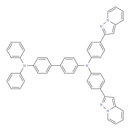 N4,N4-diphenyl-N4',N4'-bis(4-(pyrazolo[1,5-a]pyridin-2-yl)phenyl)-[1,1'-biphenyl]-4,4'-diamine