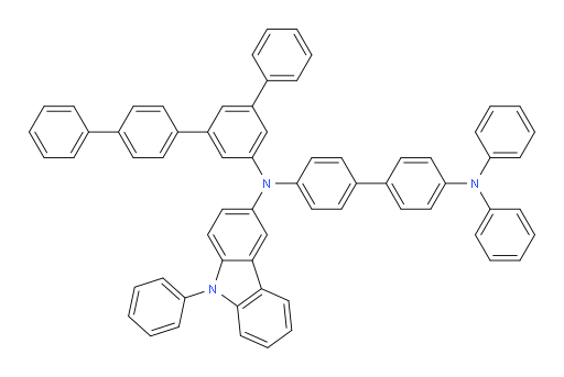 N4-([1,1':3',1'':4'',1'''-quaterphenyl]-5'-yl)-N4',N4'-diphenyl-N4-(9-phenyl-9H-carbazol-3-yl)-[1,1'-biphenyl]-4,4'-diamine