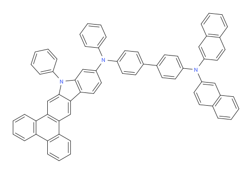 N4,N4-di(naphthalen-2-yl)-N4'-phenyl-N4'-(10-phenyl-10H-phenanthro[9,10-b]carbazol-12-yl)-[1,1'-biphenyl]-4,4'-diamine