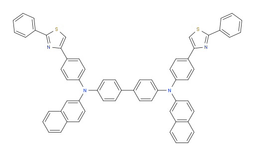 N4,N4'-di(naphthalen-2-yl)-N4,N4'-bis(4-(2-phenylthiazol-4-yl)phenyl)-[1,1'-biphenyl]-4,4'-diamine