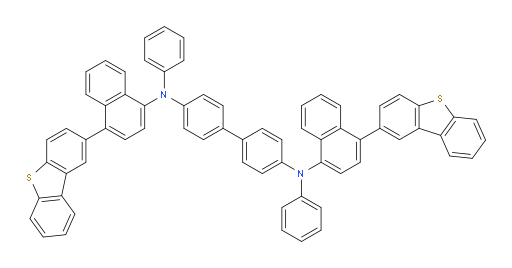N4,N4'-bis(4-(dibenzo[b,d]thiophen-2-yl)naphthalen-1-yl)-N4,N4'-diphenyl-[1,1'-biphenyl]-4,4'-diamine