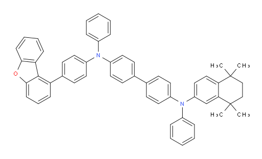 N4-(4-(dibenzo[b,d]furan-1-yl)phenyl)-N4,N4'-diphenyl-N4'-(5,5,8,8-tetramethyl-5,6,7,8-tetrahydronaphthalen-2-yl)-[1,1'-biphenyl]-4,4'-diamine