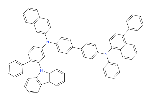 N4-(2-(9H-carbazol-9-yl)-[1,1'-biphenyl]-4-yl)-N4-(naphthalen-2-yl)-N4'-phenyl-N4'-(4-phenylnaphthalen-1-yl)-[1,1'-biphenyl]-4,4'-diamine