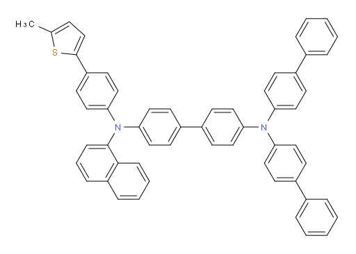 N4,N4-di([1,1'-biphenyl]-4-yl)-N4'-(4-(5-methylthiophen-2-yl)phenyl)-N4'-(naphthalen-1-yl)-[1,1'-biphenyl]-4,4'-diamine