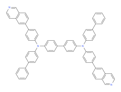 N4,N4'-di([1,1'-biphenyl]-4-yl)-N4,N4'-bis(4-(isoquinolin-6-yl)phenyl)-[1,1'-biphenyl]-4,4'-diamine