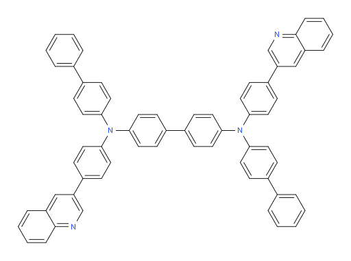 N4,N4'-di([1,1'-biphenyl]-4-yl)-N4,N4'-bis(4-(quinolin-3-yl)phenyl)-[1,1'-biphenyl]-4,4'-diamine
