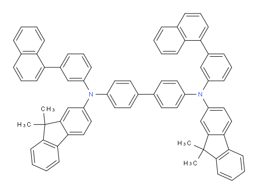 N4,N4'-bis(9,9-dimethyl-9H-fluoren-2-yl)-N4,N4'-bis(3-(naphthalen-1-yl)phenyl)-[1,1'-biphenyl]-4,4'-diamine